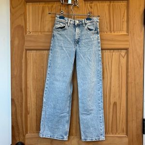 H&M high waist wide leg jean